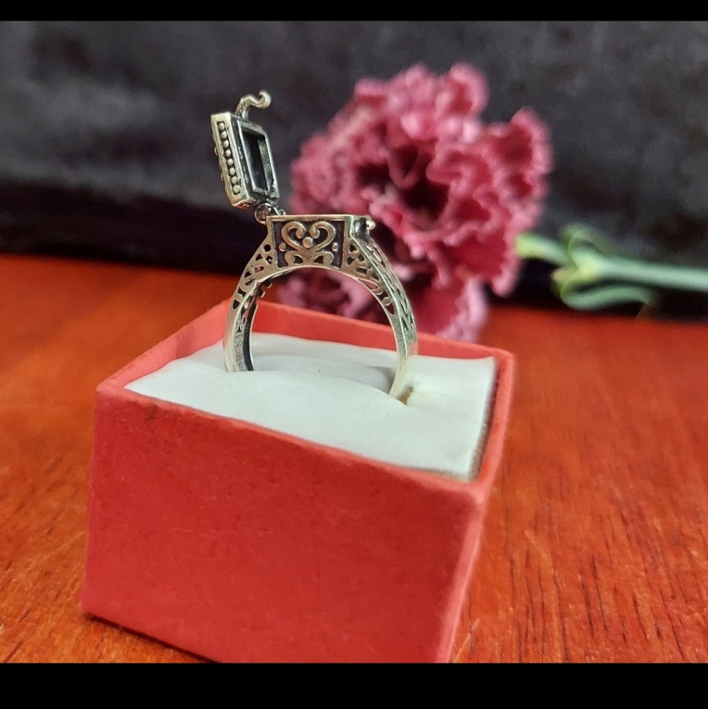 Handcrafted Poison Heart Ring (8.25) - Picture 3 of 12